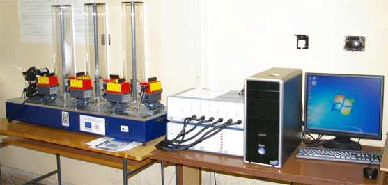 Laboratórny experiment DTS200: Tri zásobníky kvapaliny